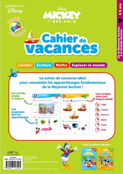 Mickey - De la Moyenne à la Grande Section - Cahier de vacances 2025