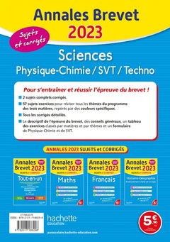 Annales Brevet 2023 - Sciences