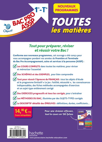 Objectif Bac Pro ASSP (1re et Term) - Toutes les matières Bac 2024