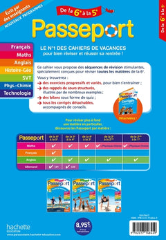 Passeport - Toutes les matières - De la 6e à la 5e