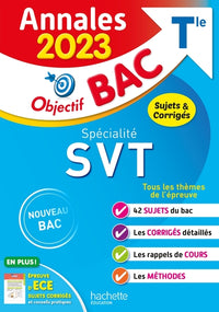 Annales Objectif Bac 2023 - Spécialité SVT