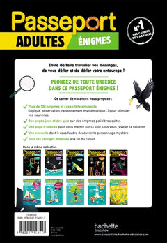 Passeport Adultes - Enigmes - Cahier de vacances 2026