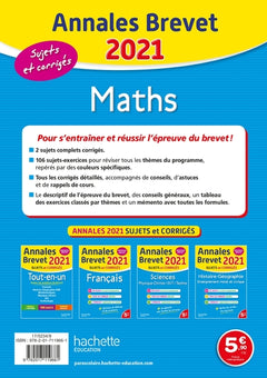 Annales Brevet 2021 Maths