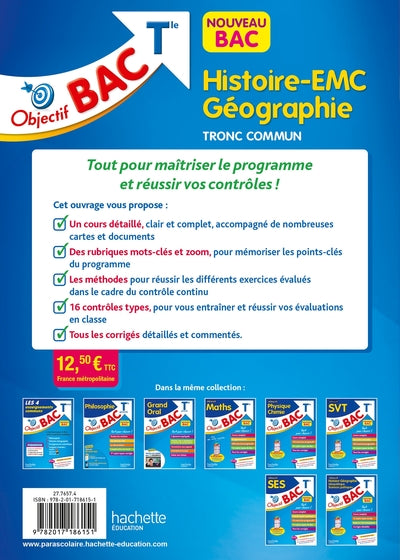 Objectif BAC Histoire-Géographie et EMC Tronc commun Tle
