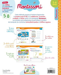 Montessori J'apprends à compter jusqu'à 100 et à calculer 3-6 ans (chiffres rugueux inclus)
