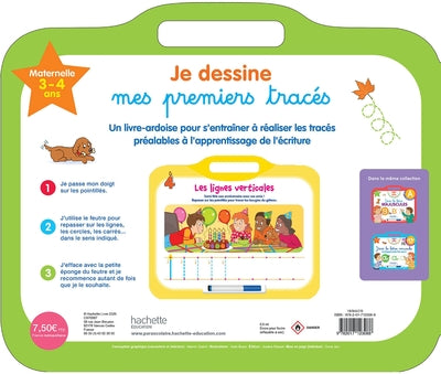 Sami et Julie - Ardoise Je dessine mes premiers tracés 3-4 ans