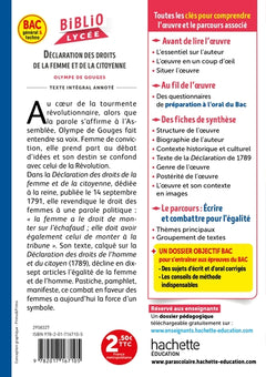 Déclaration des Droits de la femme et de la citoyenne, Olympe de Gouges