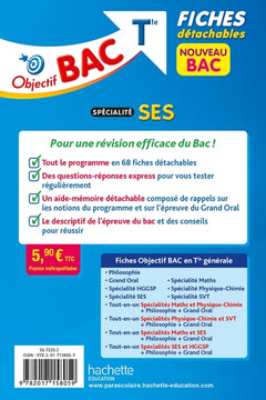 Objectif BAC Fiches détachables Spécialité SES tle
