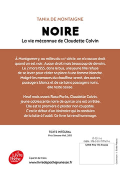 Noire - La vie méconnue de Claudette Colvin