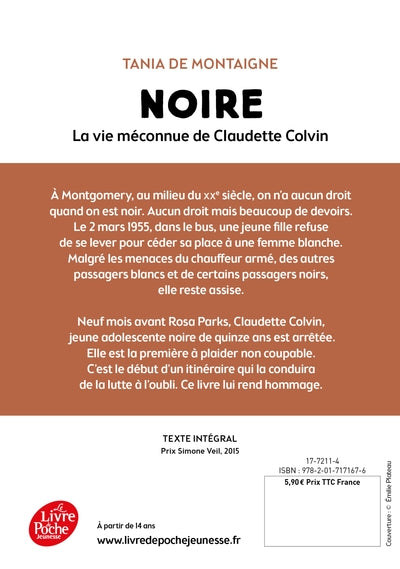 Noire - La vie méconnue de Claudette Colvin