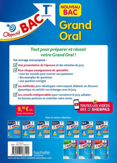 Objectif Bac Grand Oral Tle générale