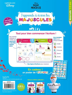 La Reine des Neiges 2 - J'apprends à écrire les majuscules PS-MS (3-5 ans)