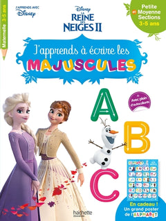 La Reine des Neiges 2 - J'apprends à écrire les majuscules PS-MS (3-5 ans)