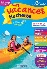 Mes vacances Hachette - De la 6e à la 5e - Cahier de vacances 2022