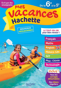 Mes vacances Hachette - De la 6e à la 5e - Cahier de vacances 2022