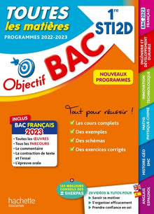 Objectif Bac 2023 - 1re STI2D