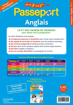 Passeport - Anglais - De la 3e à la 2nde - Cahier de vacances 2024