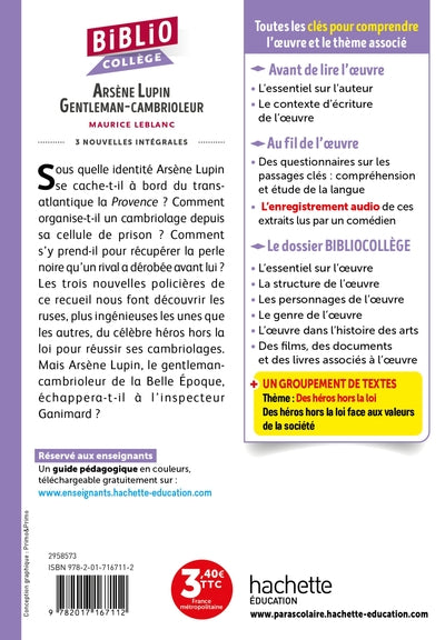 Bibliocollège - Arsène Lupin "Gentleman cambrioleur"
