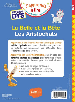 Disney - La Belle et la bête / Les Aristochats - Spécial DYS (dyslexie)