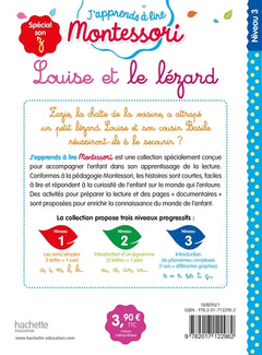 Louise et le lézard (son z/s), niveau 3 - J'apprends à lire Montessori