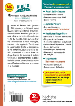 BiblioLycée - Mémoires de deux jeunes mariées, Balzac - BAC 2026