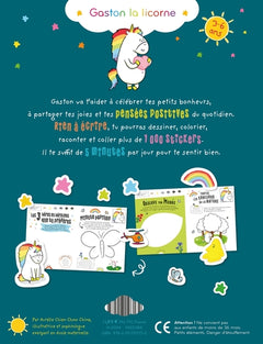 Le cahier de gratitude des petits - Gaston la licorne