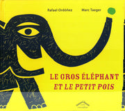 Gros éléphant et le petit pois