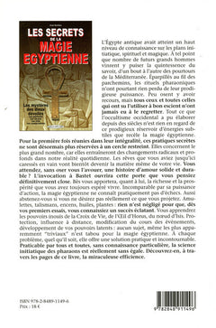 Les secrets de la magie égyptienne - Les mystères des dieux dévoilés - Les pantacles - Les encens