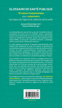 Glossaire de Santé publique