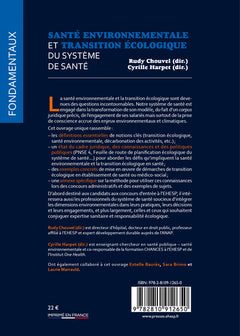 Santé environnementale et transition écologique du système de santé