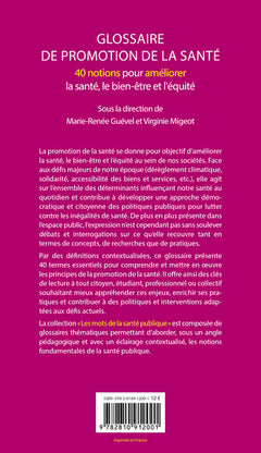 Glossaire de promotion de la santé