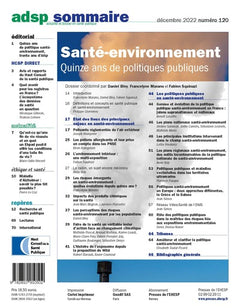 Santé et environnement : quinze ans de politiques publiques