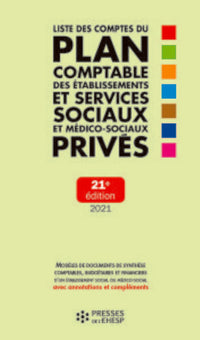 Liste des comptes du plan comptable des ESMS privés