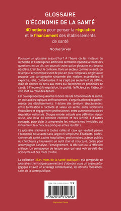Glossaire d'économie de la santé