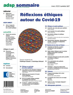 Réflexions éthiques autour du Covid-19 - n° 117