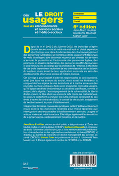 Le droit des usagers dans les établissements et services sociaux et médico-sociaux