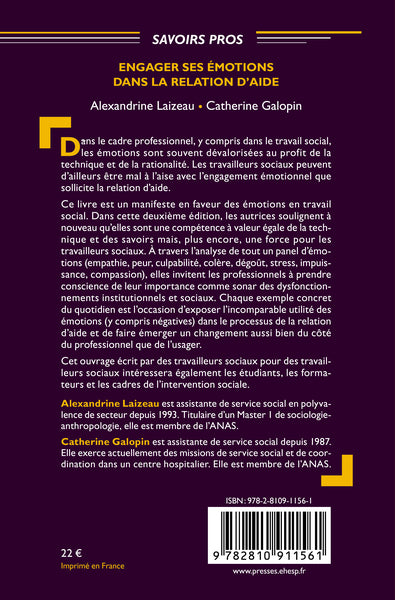 Engager ses émotions dans la relation d'aide