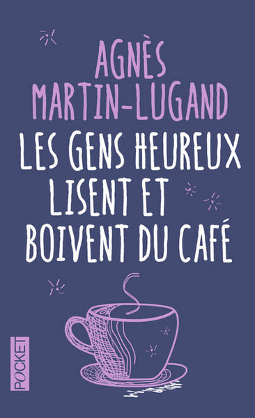 Les gens heureux lisent et boivent du café
