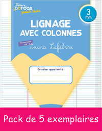 5EX Cahiers Bordas pour tous - lignage avec colonnes 3,0mm
