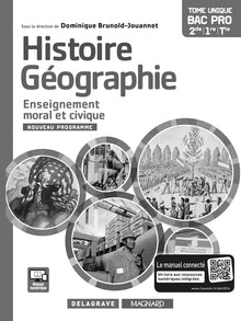 Histoire Géographie Enseignement moral et civique (EMC) 2de, 1re, Tle Bac Pro (2016) - Livre du professeur