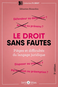Le droit sans fautes
