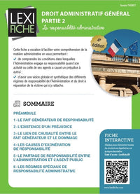 La responsabilité administrative
