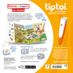 Ravensburger - tiptoi® - Livre interactif - Cherche et trouve - Les saisons - Jeu éducatif électronique, sans écran - A partir de 2 ans - version française - 13099009