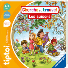 Ravensburger - tiptoi® - Livre interactif - Cherche et trouve - Les saisons - Jeu éducatif électronique, sans écran - A partir de 2 ans - version française - 13099009