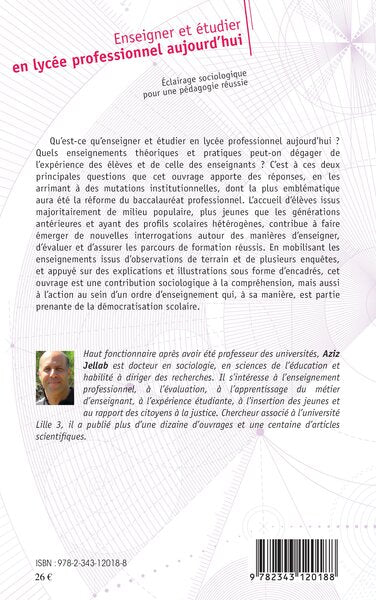 Enseigner et étudier en lycée professionnel aujourd'hui