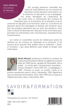 Jacky Beillerot et les sciences de l'éducation
