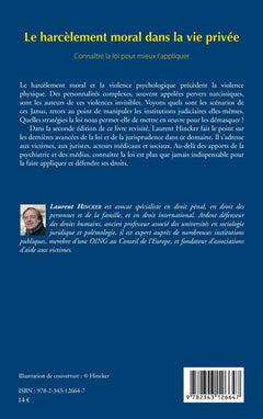 Le harcèlement moral dans la vie privée