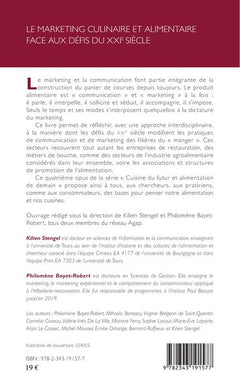 Le marketing culinaire et alimentaire face aux défis du XXIe siècle
