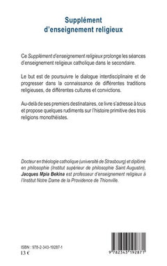Supplément d'enseignement religieux
