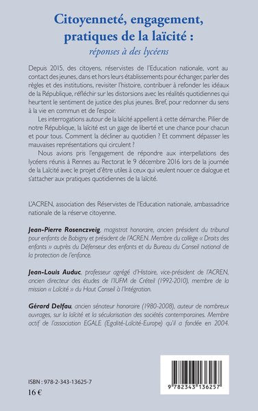 Citoyenneté, engagement, pratiques de la laïcité :